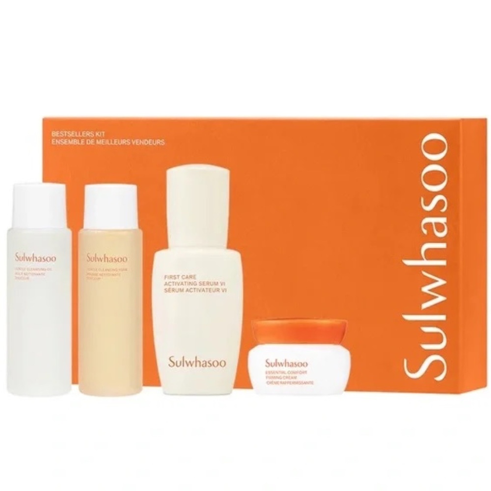 SULWHASOO SEPHORA 4 PIECE BESTSELLERS TRIAL SKINCARE KIT - CLEANSERS/CREAM/SERUM